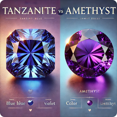 Tanzanite vs Amethyst: What is the Difference?
