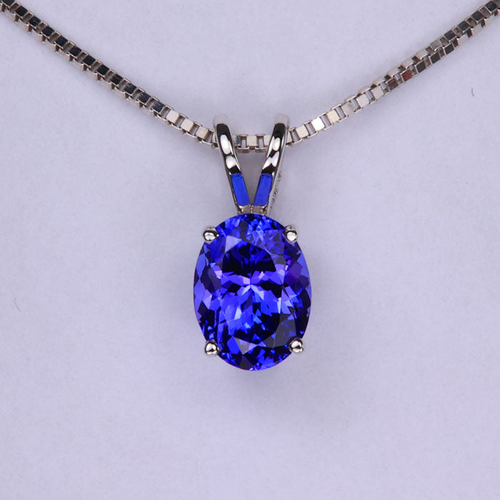 Tanzanite Pendants & Necklaces | White & Yellow Gold Designs