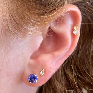 tanzanite stud earrings