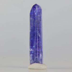 tall violet blue tanzanite crystal 