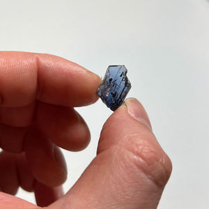 tanzanite in hand natural