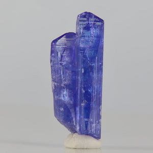 violet blue double tanzanite crystal specimen