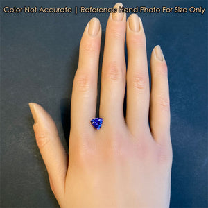 tanzanite gemstone size on hand