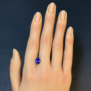 pear shape brilliant tanzanite gemstone