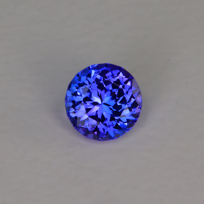 round brilliant cut tanzanite gemstone