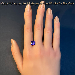 square cushion tanzanite gemstone