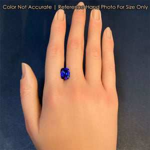 tanzanite gem on hand size