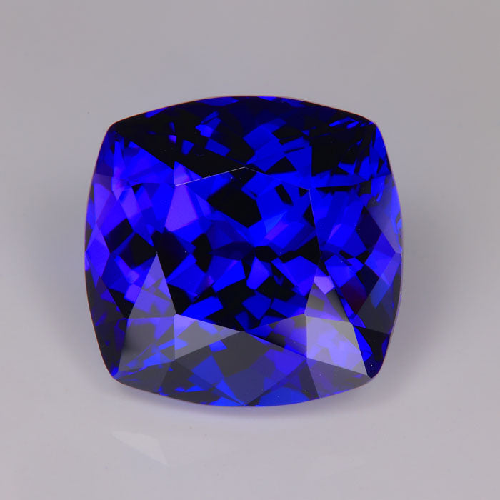 strong red flash tanzanite gemstone