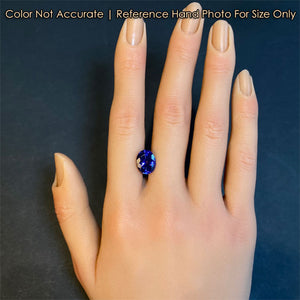 tanzanite on hand size