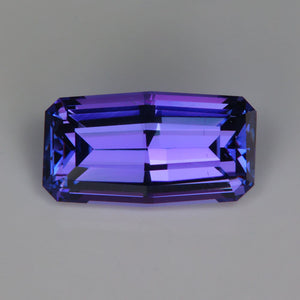 tanzanite gemstone split emerald cut