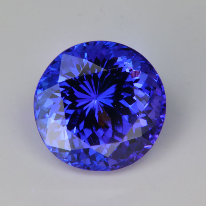 round mixed portuguese brilliant tanzanite 