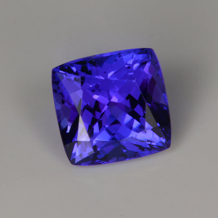 tanzanite gemstone square cushion cut 