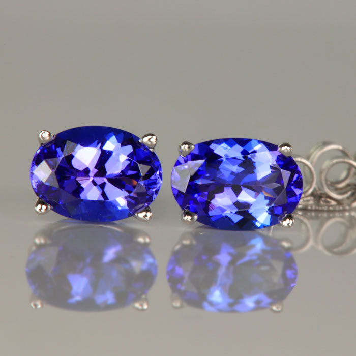 Tanzanite Earrings | Custom Diamond, Hoop & Studs - Tanzanite