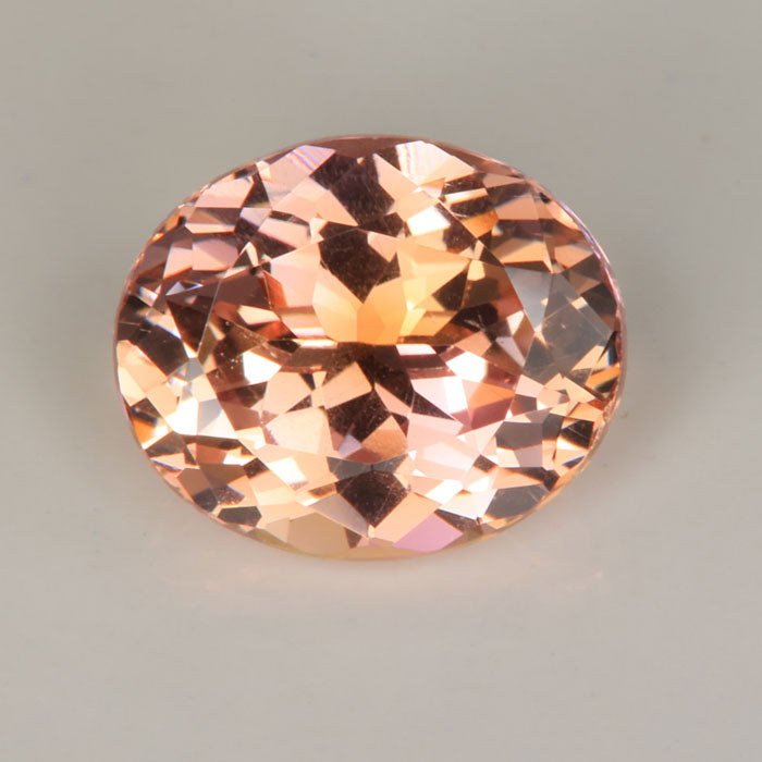 fancy tanzanite rare peachy pink oval