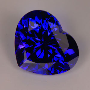 tanzanite gemstone heart shape blue violet