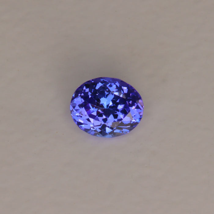 blue violet tanzanite rare gemstone oval cut