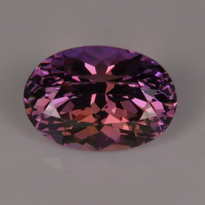 pinkish violet tanzanite rare gemstone oval cut