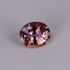 oval fancy tanzanite rare gem pink brown