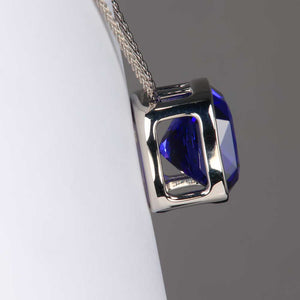 Custom Platinum and Tanzanite Necklace