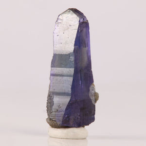 natural raw tanzanite with calcite