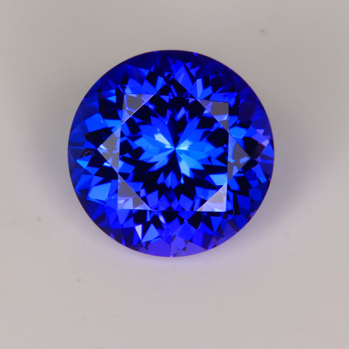 round brilliant tanzanite