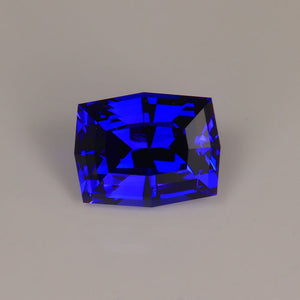 tanzanite gemstone rare step cushion cut