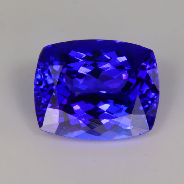 Antique Cushion Loose Tanzanite Gemstone Blue Purple Tanzania