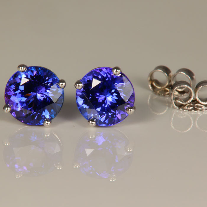 Tanzanite Earrings | Custom Diamond, Hoop & Studs - Tanzanite