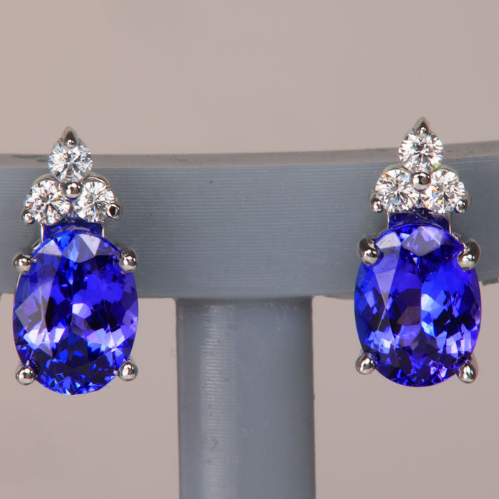 Earrings store with tanzanite