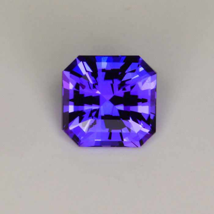 square barion tanzanite gemstone