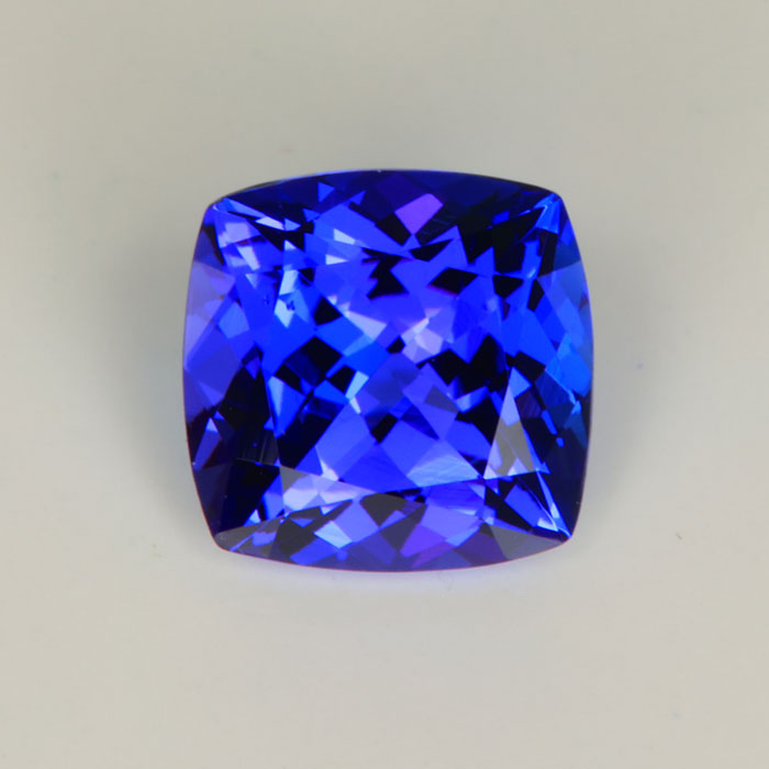 Cushion on sale cut tanzanite