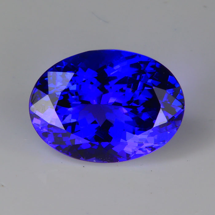 oval cut tanzanite gemstone