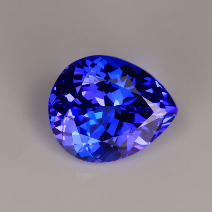 pear shape brilliant cut tanzanite 