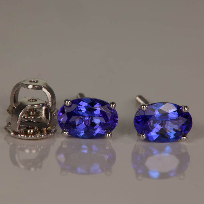 Tanzanite Earrings | Custom Diamond, Hoop & Studs - Tanzanite