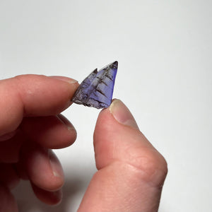 18.2 carat  "Shark Fin" Unheated Tanzanite Crystal