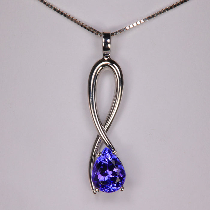 Beautiful Tanzanite popular Pear Pendant