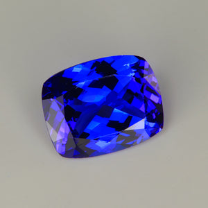 tanzanite gemstone beautiful color antique cushion cut 