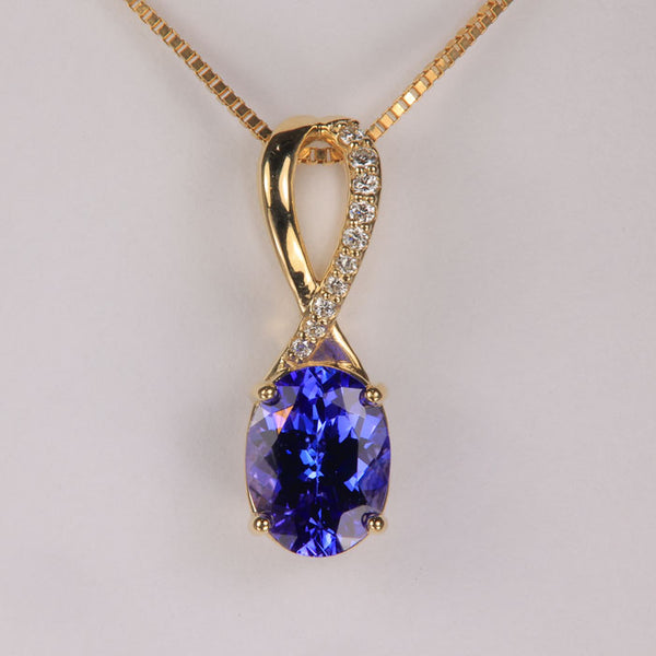 Tanzanite Pendants & Necklaces | White & Yellow Gold Designs ...