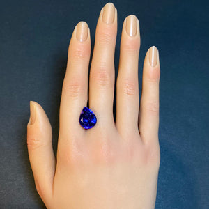 tanzanite gemstone blue pear shape