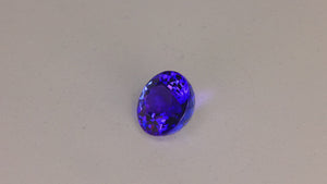 Round Brilliant Cut Tanzanite 6.10 Carats