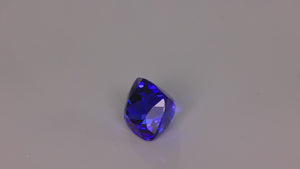 Tanzanite Square Cushion Cut 7.72 Carats