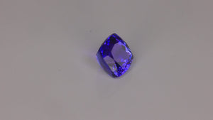 Square Cushion Cut Tanzanite 3.77 Carats