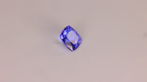 Square Cushion Mostly Blue Tanzanite 1.68 Carats