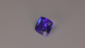 Square Cushion Cut Tanzanite 4.77 Carats