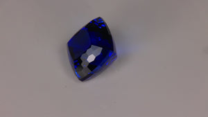 Square Portuguese Cushion Cut Tanzanite 24.94 Carats