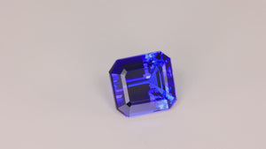 Blue Violet Emerald Cut Tanzanite Gemstone 11.67cts