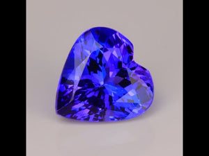 Heart Shape Brilliant Cut Tanzanite 3.35 Carats