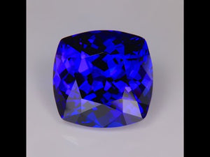 Square Cushion Cut Tanzanite 34.75 Carats *Strong Color Change*