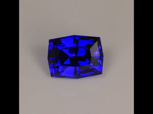 Step Cushion Cut Tanzanite 3.95 Carats