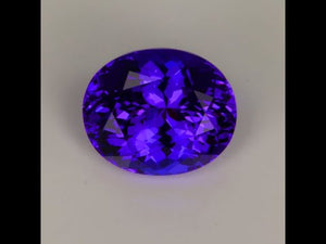 Nearly Perfect Oval Tanzanite 993/1000 with Exceptional Color 8.40ct